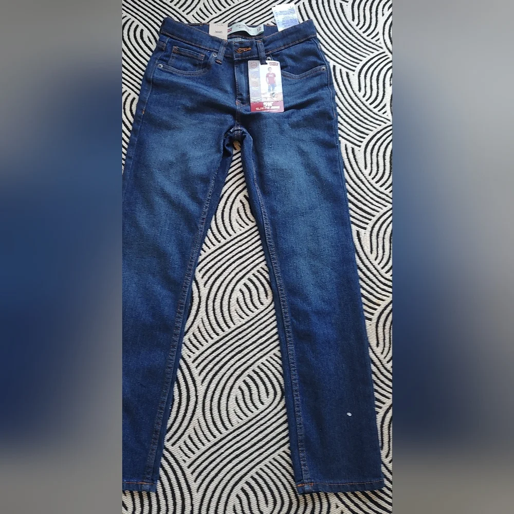 Levi's Blue Slim Fit Jeans Big Boy - Picture 4 of 9